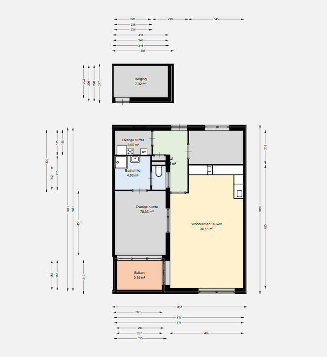 Plattegrond Hof van Sint Pieter